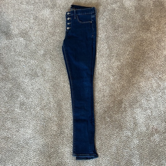 Express Stretch Denim Perfect Mid Rise Legging Jeans 8R - Picture 7 of 9